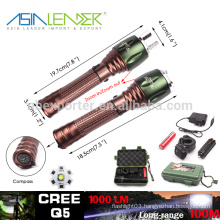 100% Bright 50% Bright Fast SOS Slow SOS Powered By 18650 Battery Aluminum 5W Cree Q5 Glare Flashlight